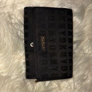 DKNY Monogram Black Clutch